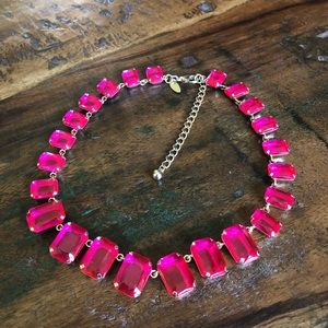 Hot Pink and Gold Necklace